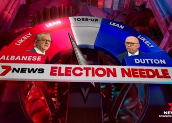 7NEWS Election Needle: Albanese ahead after campaign week one