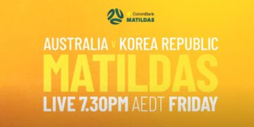 CommBank Matildas V Korea Republic on 10 and Paramount+