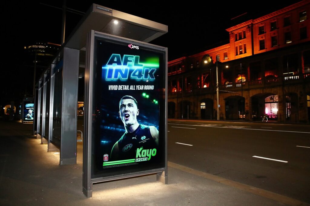 Kayo Sports illuminates Sydney CBD in Vivid new outdoor campaign