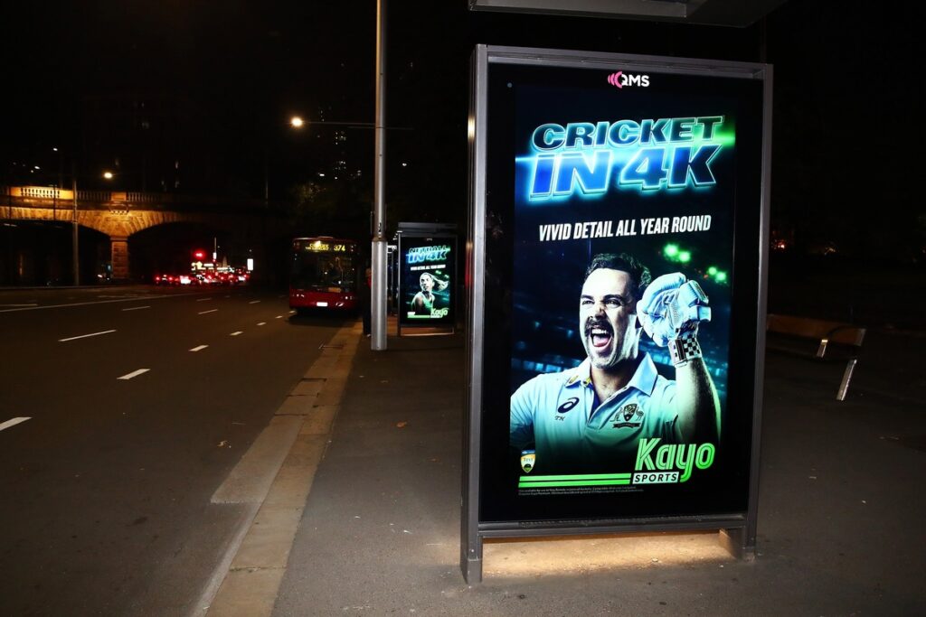 Kayo Sports illuminates Sydney CBD in Vivid new outdoor campaign