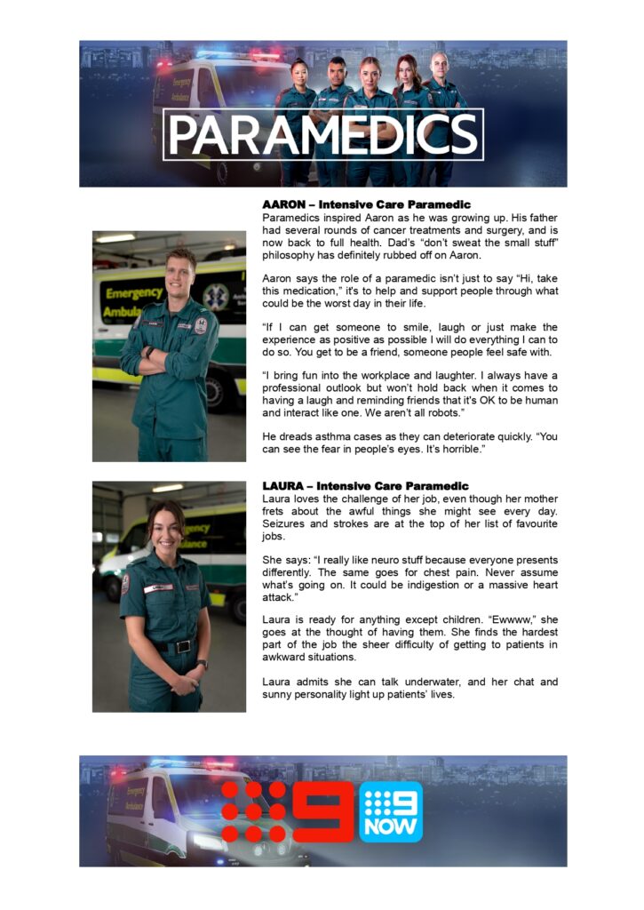 Paramedics on Channel 9 returns for season 6