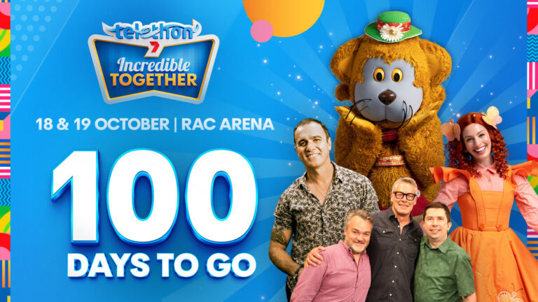Telethon on Channel 7 has 100 days to go