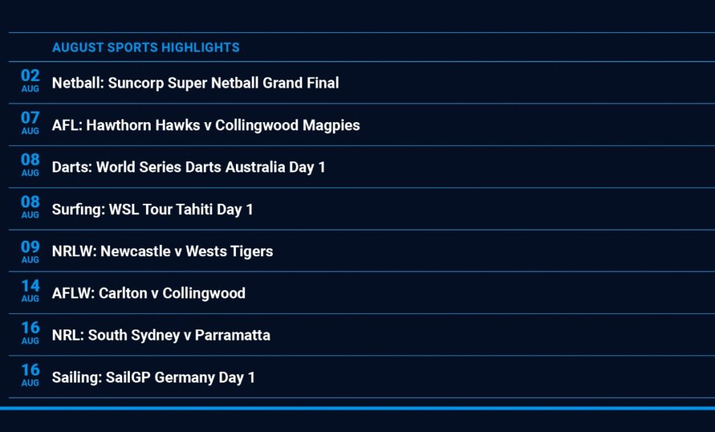 August 2025 on Binge