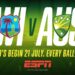 West Indies-Australia Twenty20 Series Live and Exclusive on ESPN
