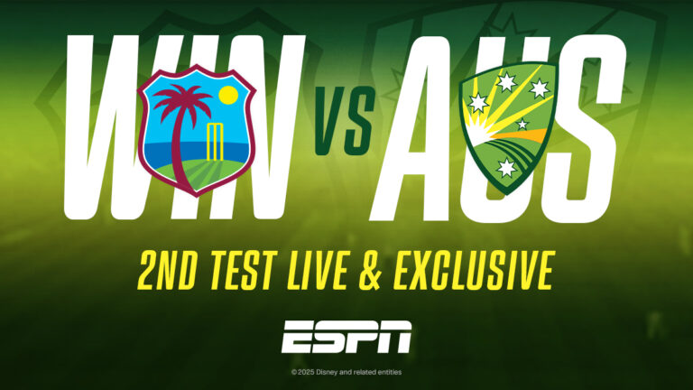 Australia v West Indies on ESPN begins Thursday