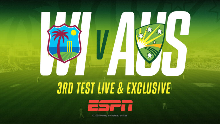 Day/Night Test Finale of Australia’s Caribbean Tour on ESPN