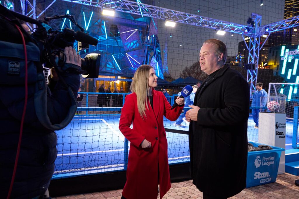 Thousands gather at Fed Square for Stan Sport's Premiere League Live Site