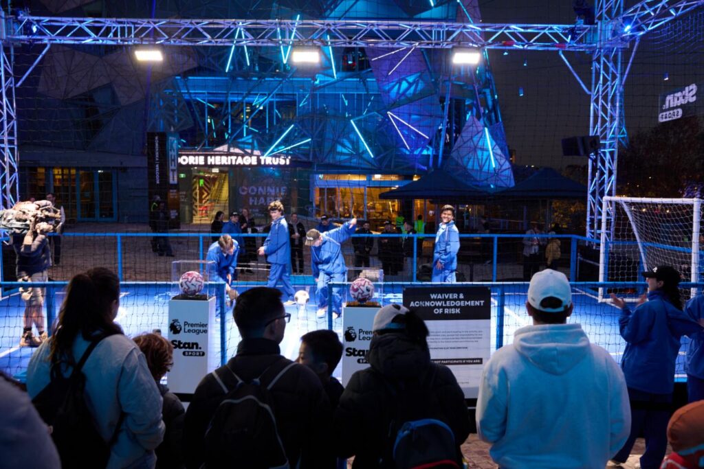 Thousands gather at Fed Square for Stan Sport's Premiere League Live Site