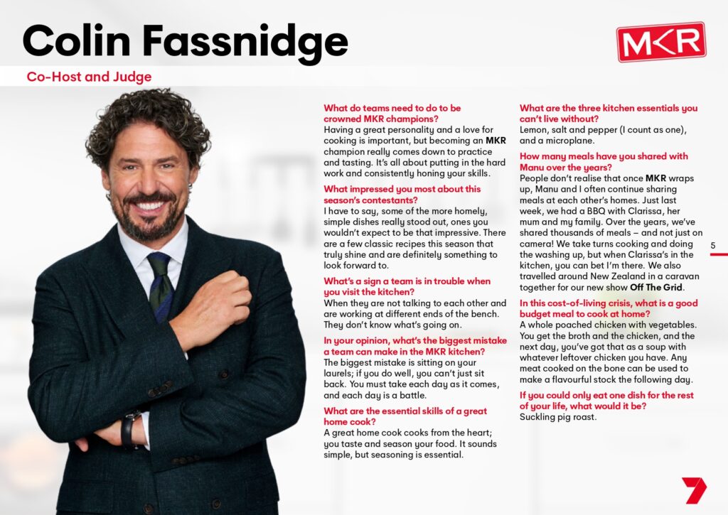 MKR on Channel 7 and 7plus meet the 2025 teams