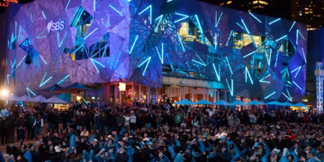 Thousands gather at Fed Square for Stan Sport's Premiere League Live Site