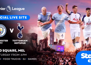 Football fever takes over Melbourne's Fed Square for official premier league live site
