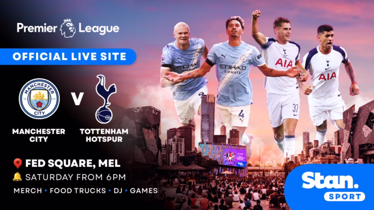 Football fever takes over Melbourne's Fed Square for official premier league live site