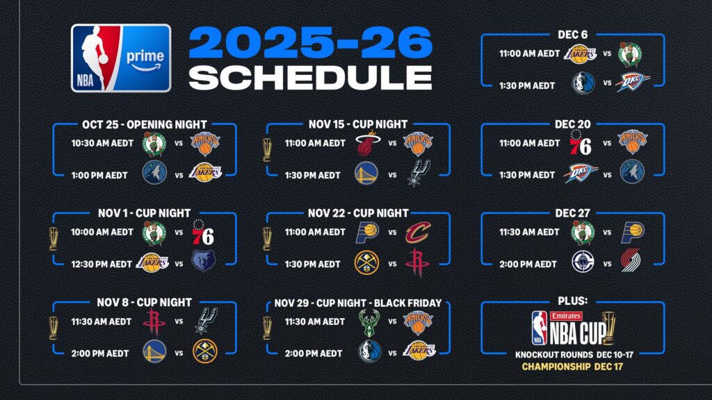 NBA on Prime Sports unveils inaugural 2025-26 NBA on Prime schedule