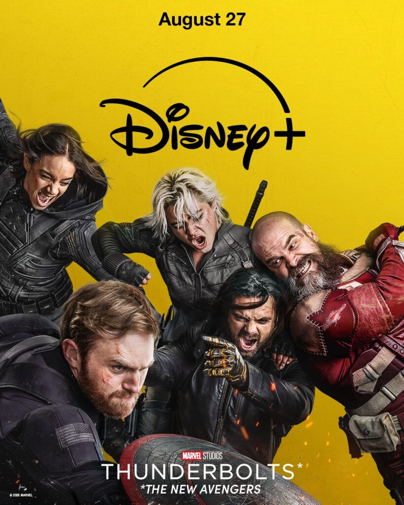 Thunderbolts on Disney+ for 27 August