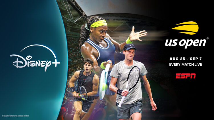 Every match of the US Open Streams Live on ESPN on Disney+ in New Zealand