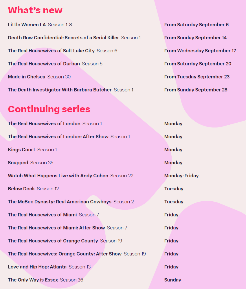 September 2025 on Hayu