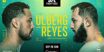 UFC Fight Night Perth: Ulberg vs Reyes Live Sunday on ESPN