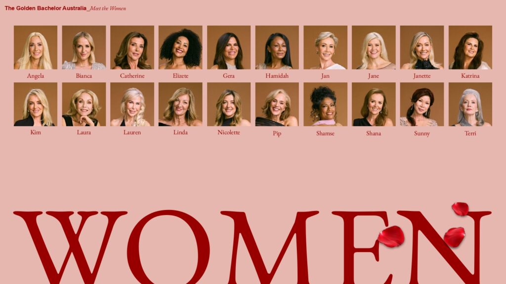 The Golden Bachelor on Channel 9 meet the participants