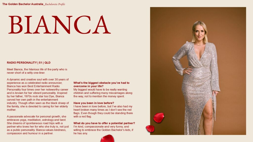 The Golden Bachelor on Channel 9 meet the participants