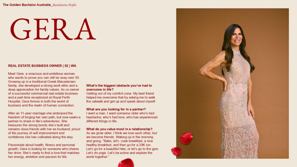 The Golden Bachelor on Channel 9 meet the participants