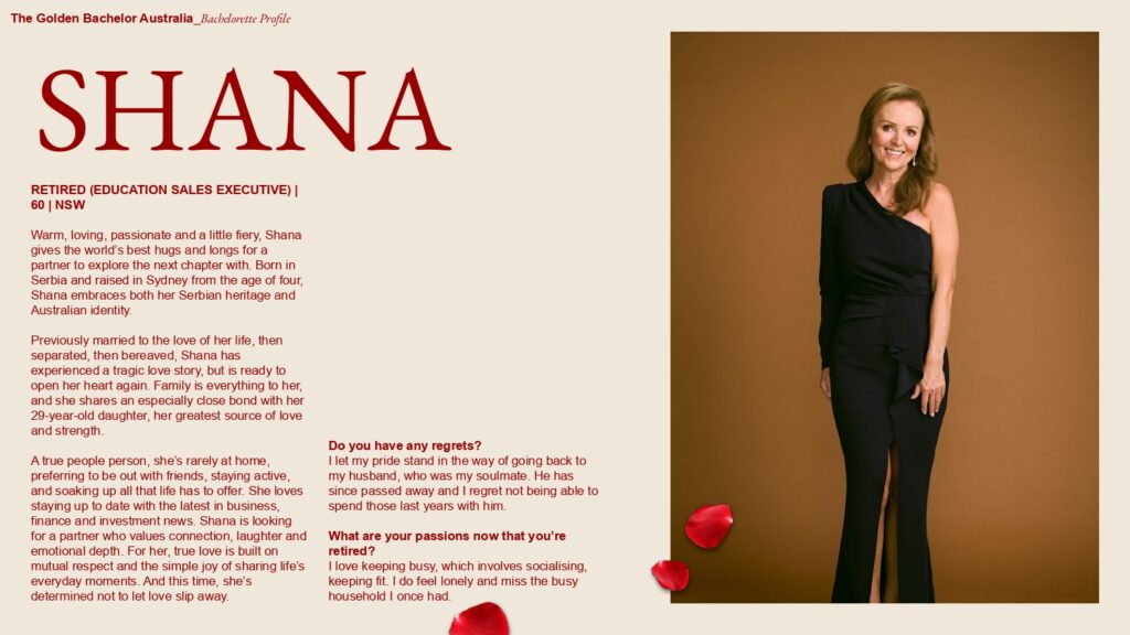 The Golden Bachelor on Channel 9 meet the participants