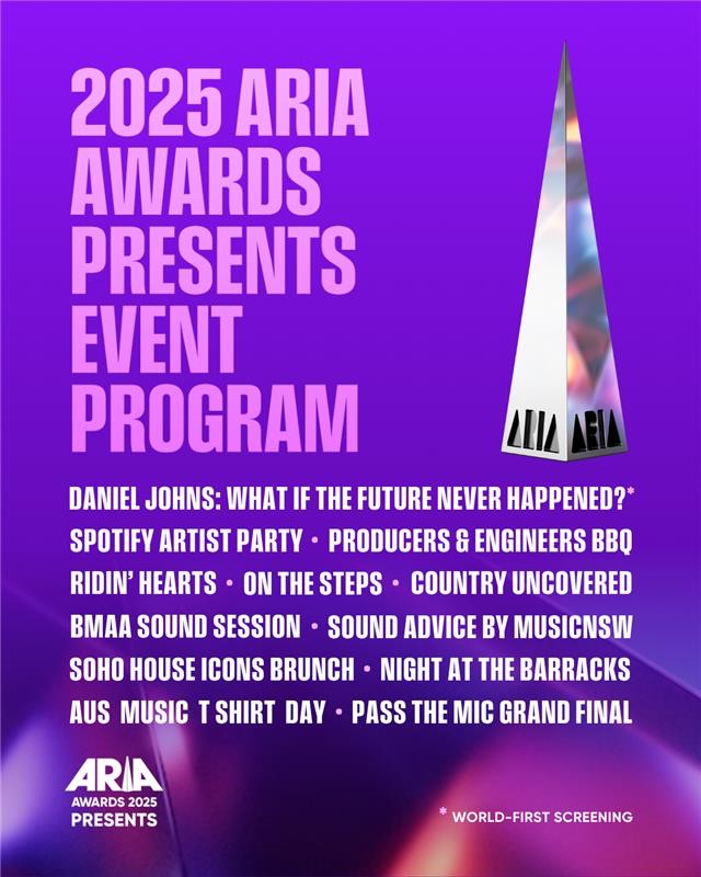 Hosting lineup revealed for the 2025 ARIA Awards