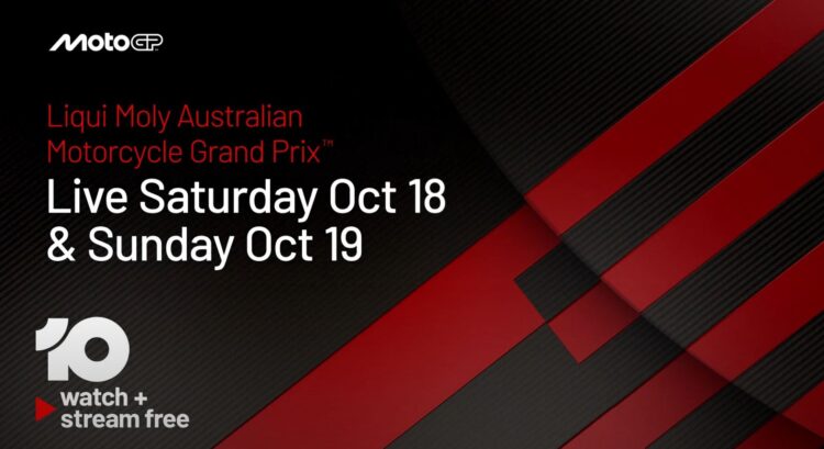 The Liqui Moly Australian MotoGP™ 2025 starts Saturday 18 October live on 10