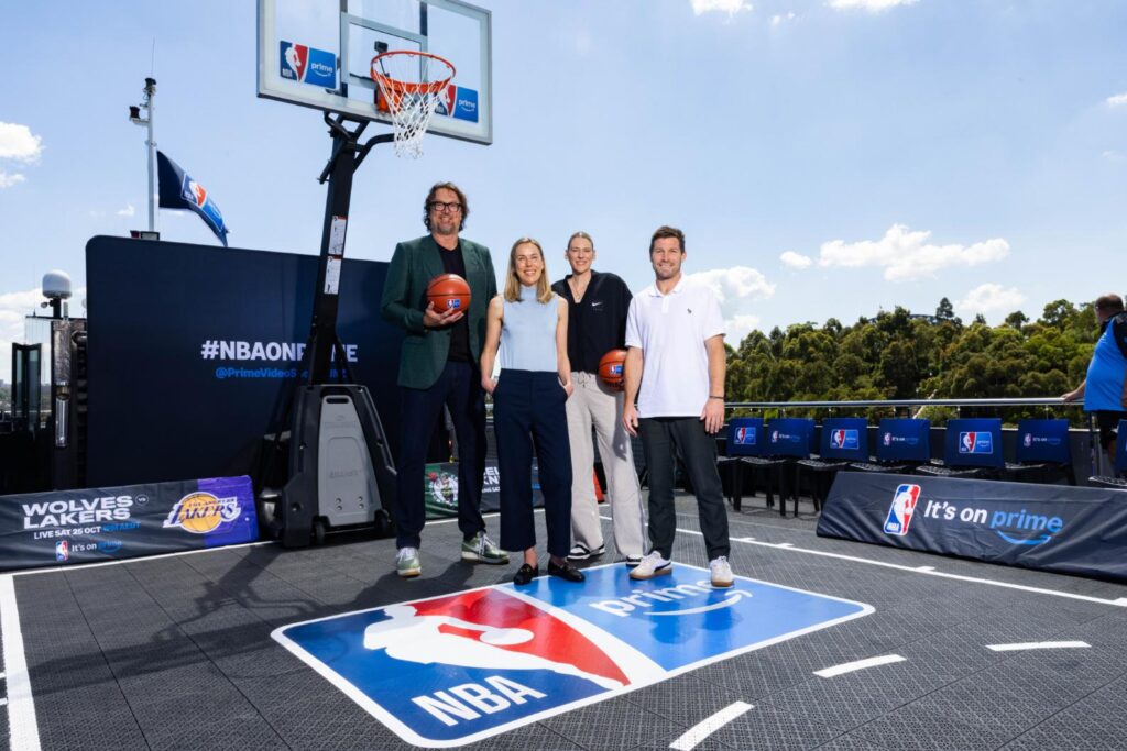 NBA Champion Luc Longley and WNBA Champion Lauren Jackson Headline NBA on Prime's Floating Court Launch on Sydney Harbour