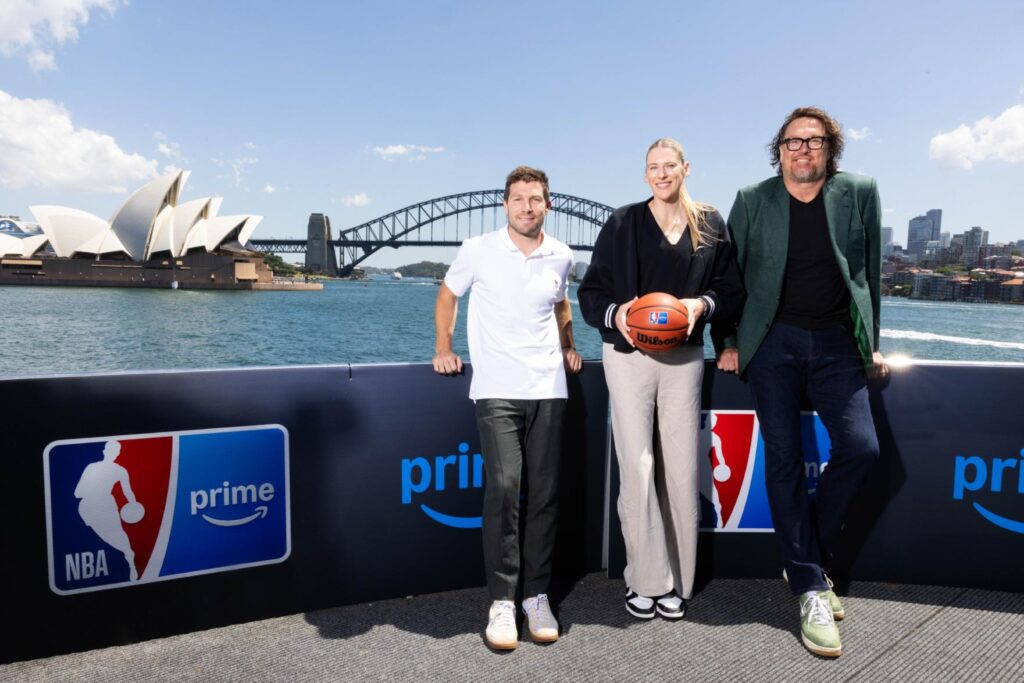 NBA Champion Luc Longley and WNBA Champion Lauren Jackson Headline NBA on Prime's Floating Court Launch on Sydney Harbour
