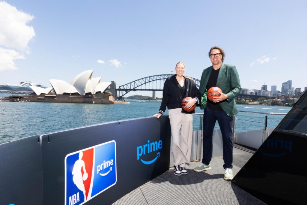 NBA Champion Luc Longley and WNBA Champion Lauren Jackson Headline NBA on Prime's Floating Court Launch on Sydney Harbour