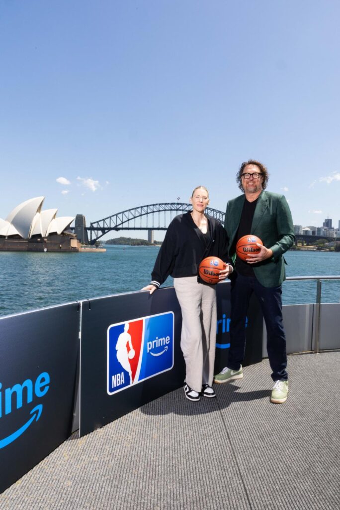NBA Champion Luc Longley and WNBA Champion Lauren Jackson Headline NBA on Prime's Floating Court Launch on Sydney Harbour