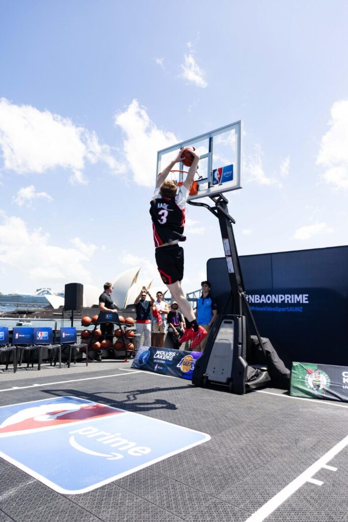 NBA Champion Luc Longley and WNBA Champion Lauren Jackson Headline NBA on Prime's Floating Court Launch on Sydney Harbour