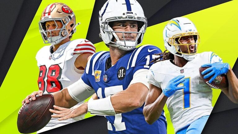 Week Nine NFL Headlined by Colts-Steelers and Chiefs-Bills Blockbusters in Six Game Schedule on ESPN