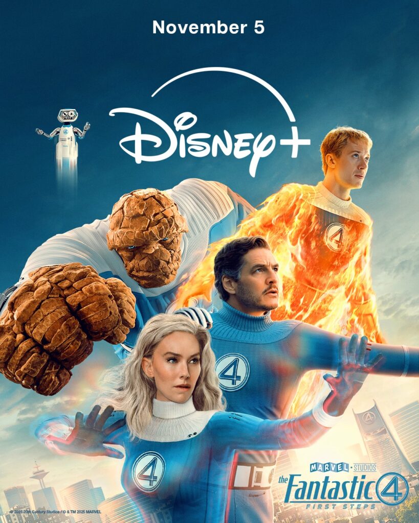 The Fantastic Four: First Steps on Disney+ 5 November
