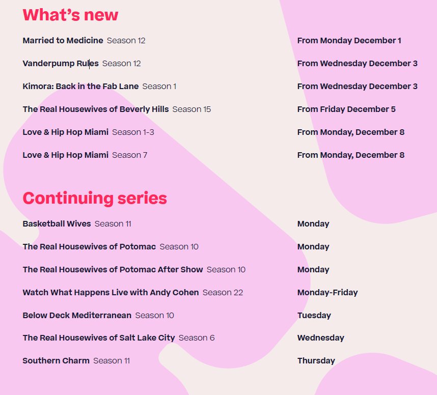 December 2025 on Hayu