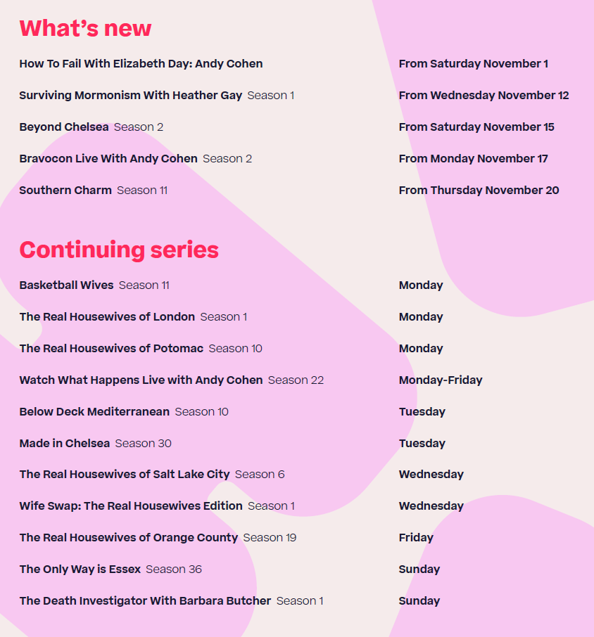 November 2025 on Hayu