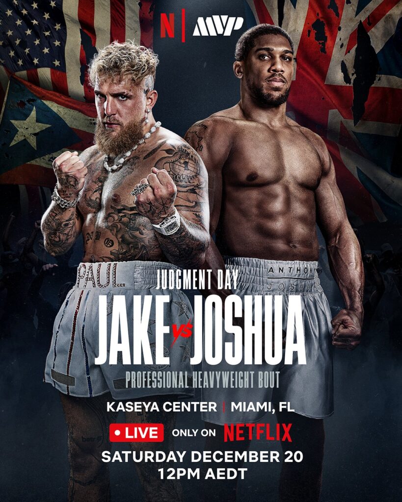 Jake Paul vs. Anthony Joshua Netflix announcement