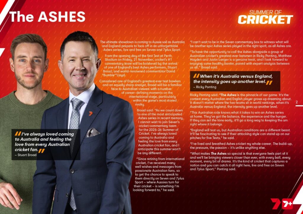 Seven's Summer of Cricket starts now