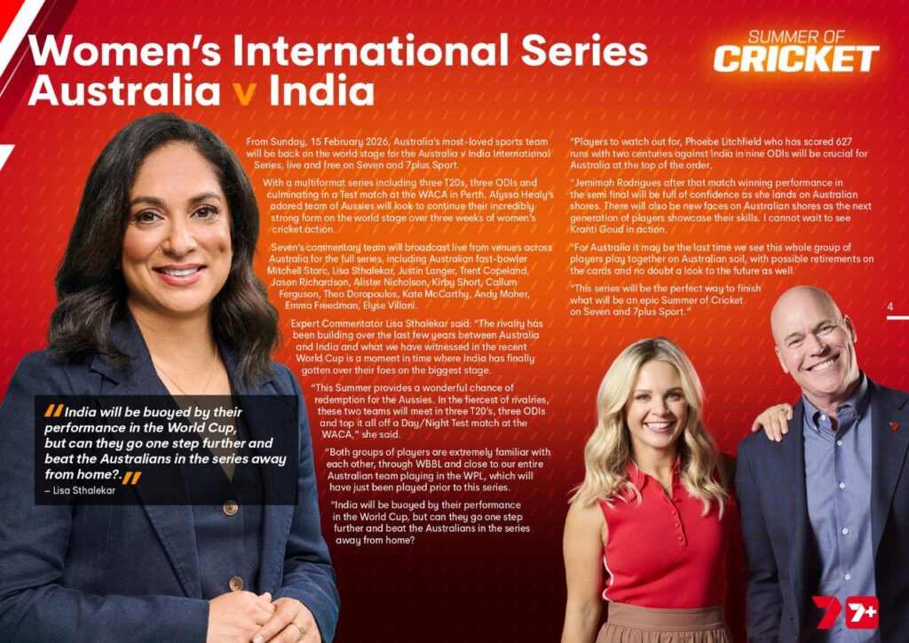 Seven's Summer of Cricket starts now