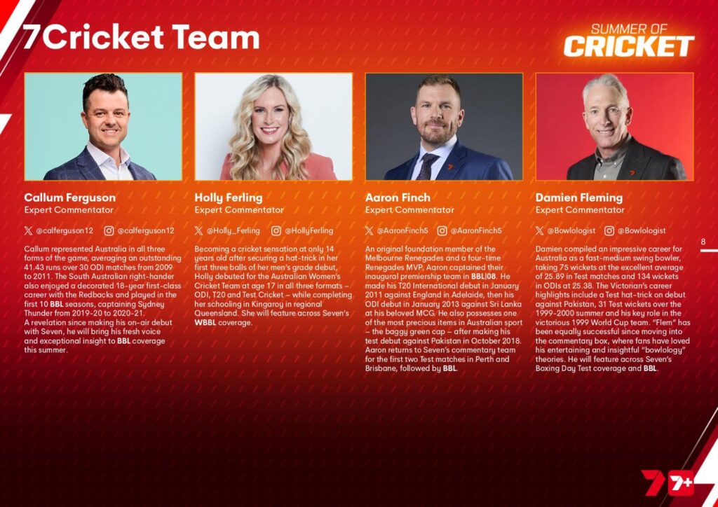 Seven's Summer of Cricket starts now