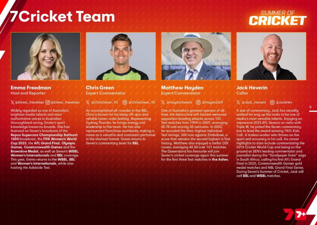 Seven's Summer of Cricket starts now