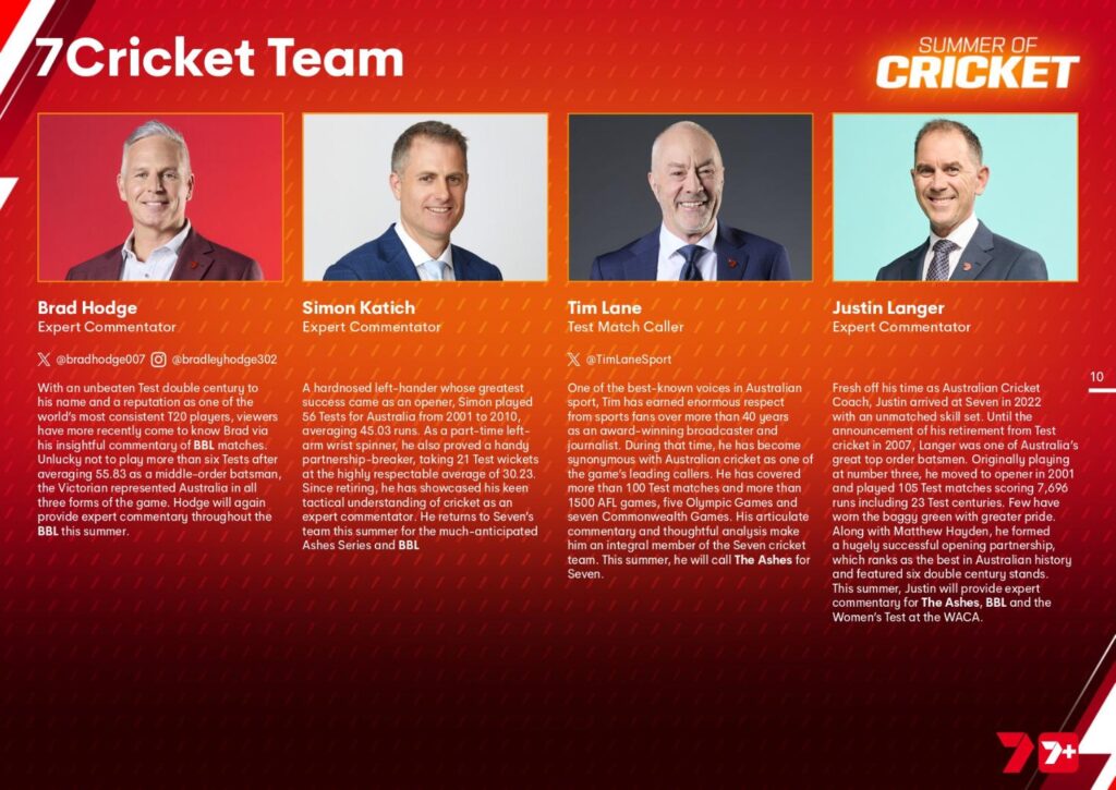 Seven's Summer of Cricket starts now