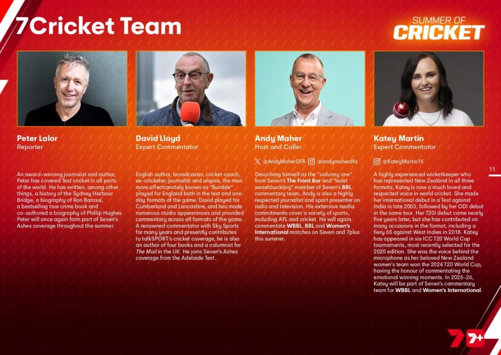 Seven's Summer of Cricket starts now