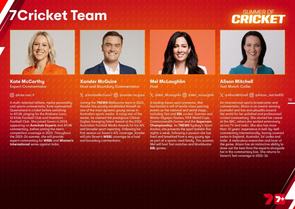 Seven's Summer of Cricket starts now