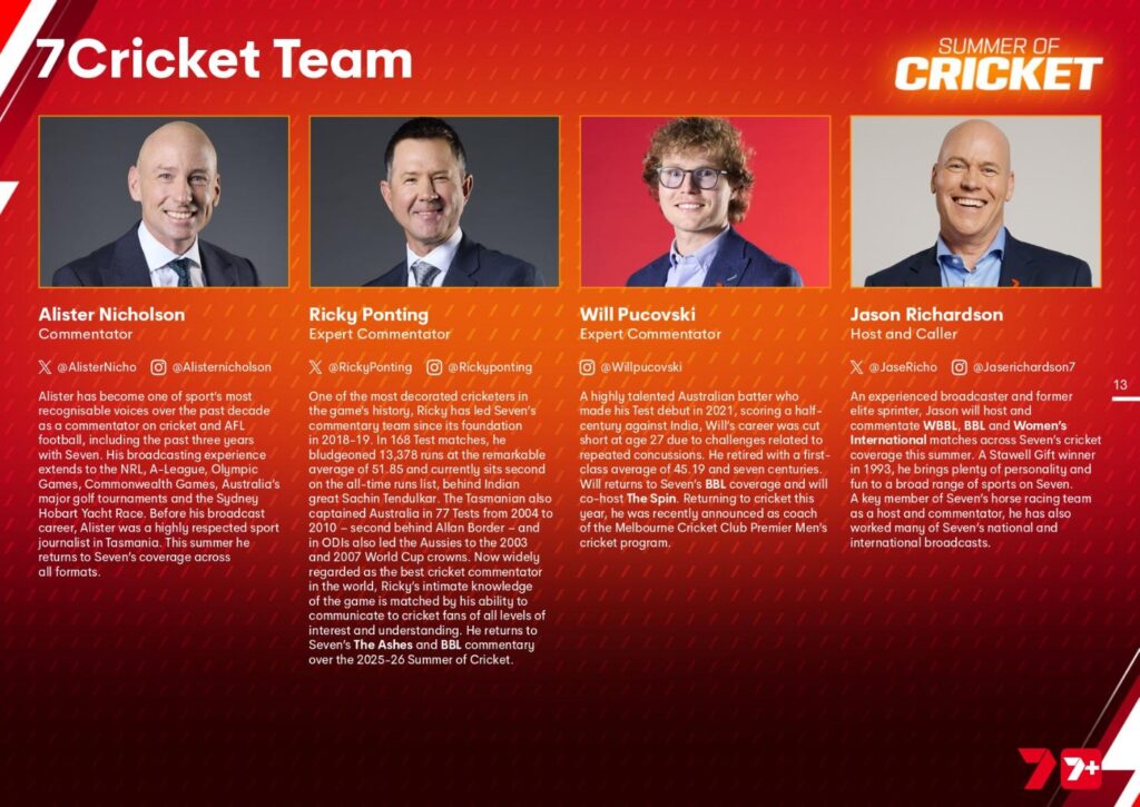 Seven's Summer of Cricket starts now