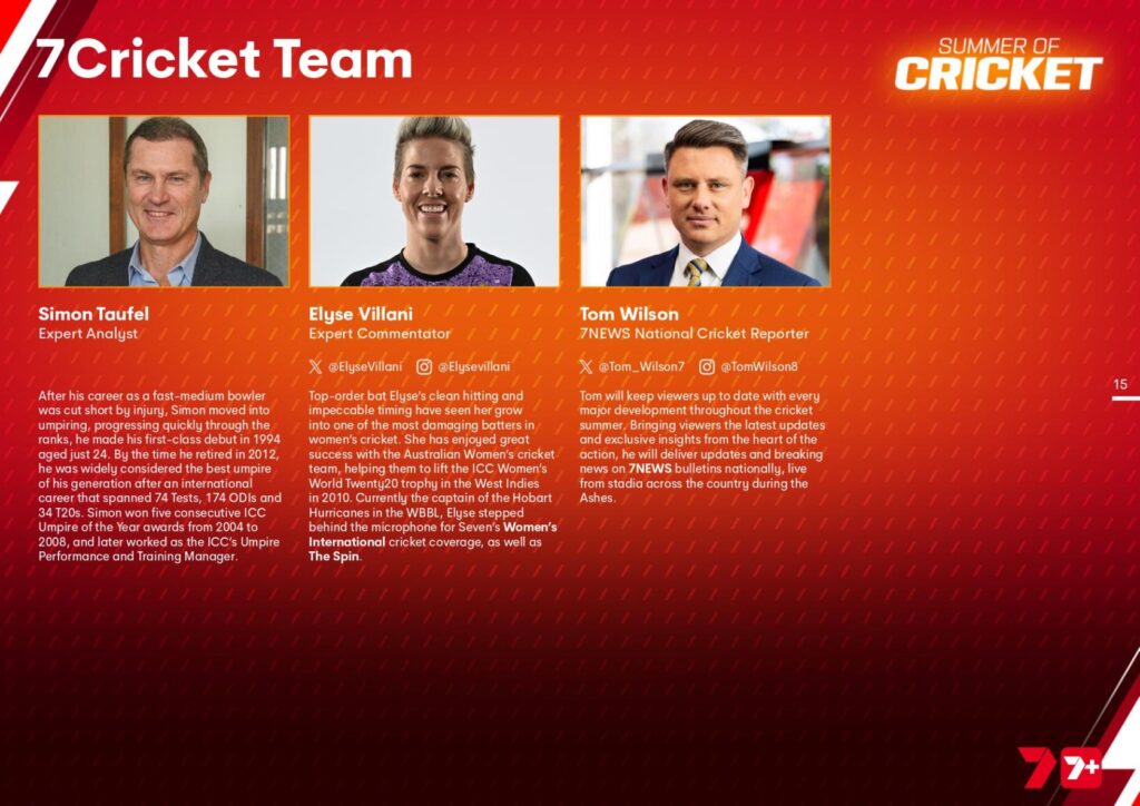 Seven's Summer of Cricket starts now