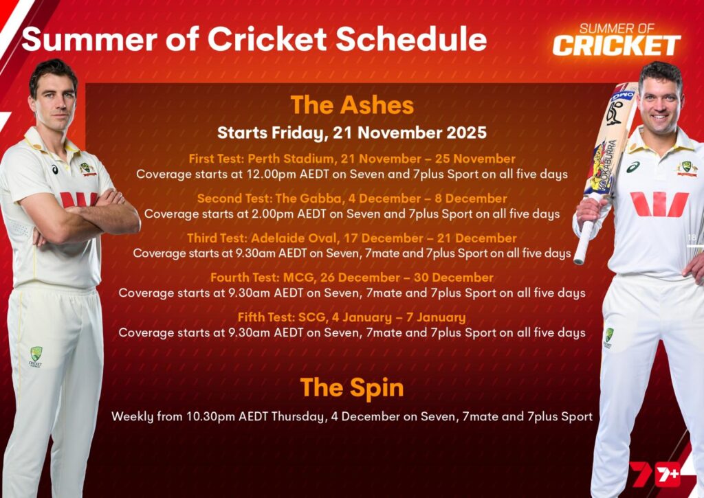 Seven's Summer of Cricket starts now