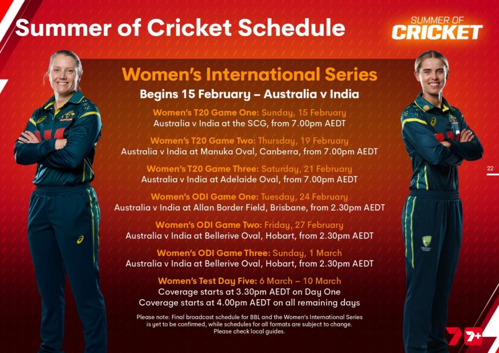 Seven's Summer of Cricket starts now