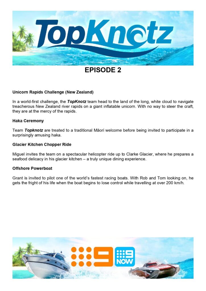 TopKnotz on Channel 9 has plenty of adventure