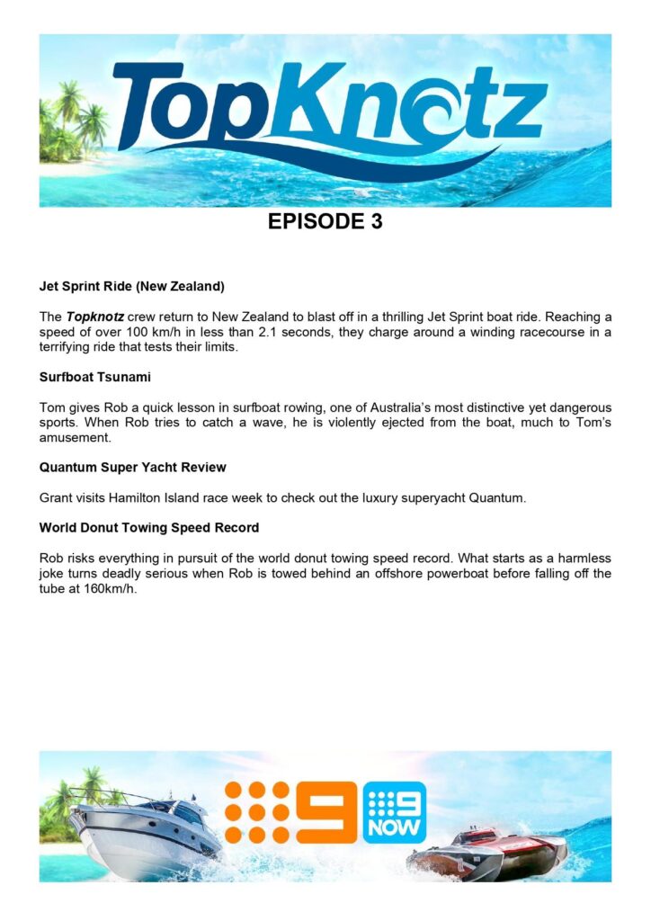 TopKnotz on Channel 9 has plenty of adventure